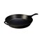 Lodge Seasoned Cast Iron Skillet, Classic USA Made Frying Pan with Handle, Black